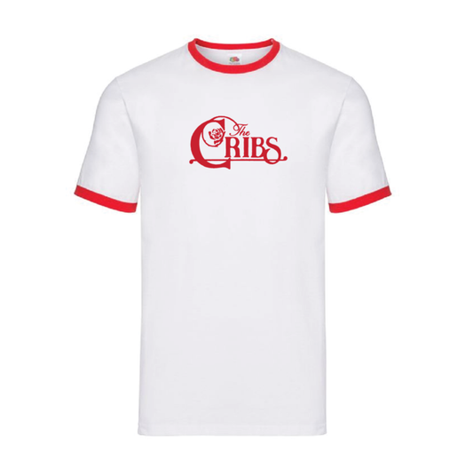 Ringer Logo White w/ Red T-Shirt