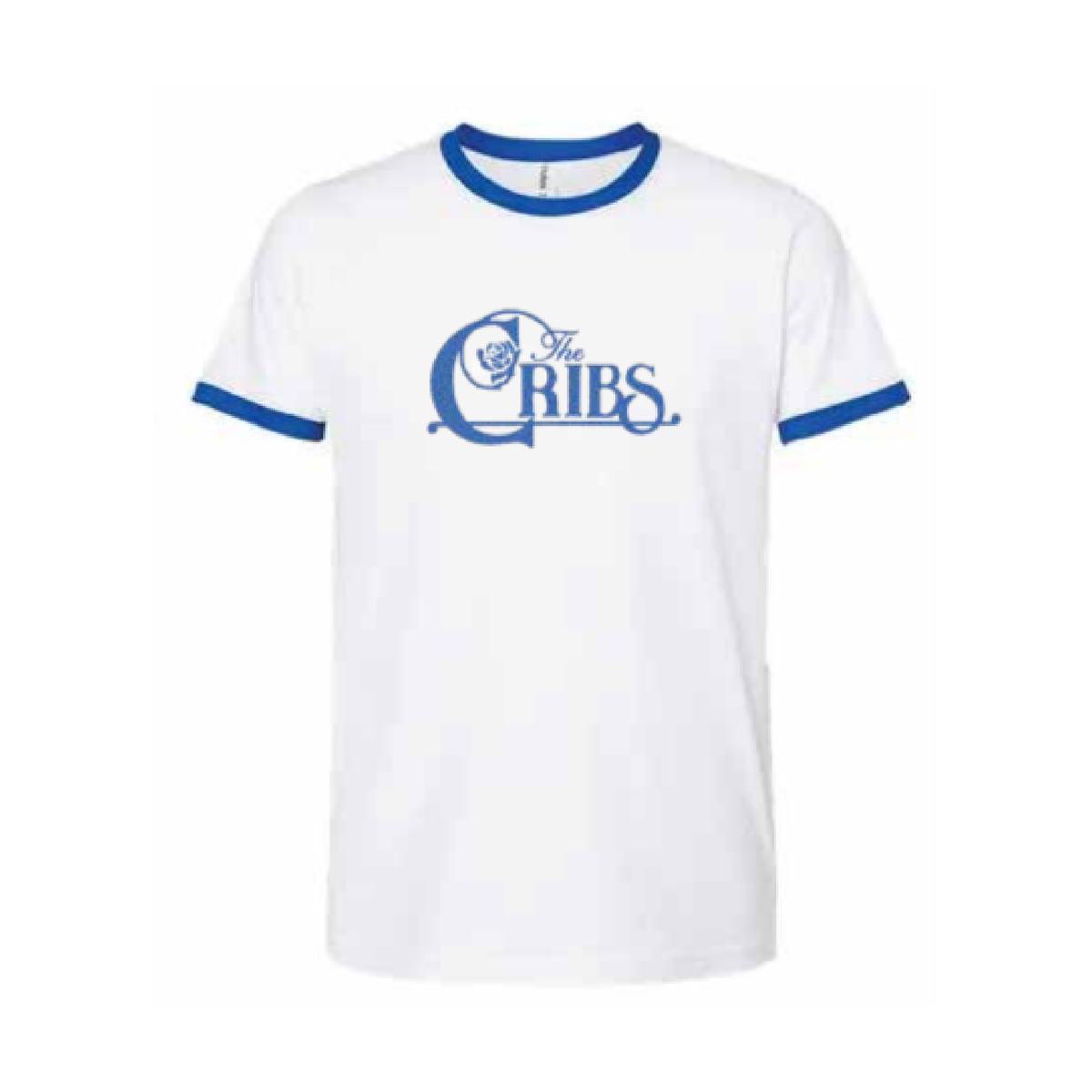 Ringer Logo White w/ Blue T-Shirt