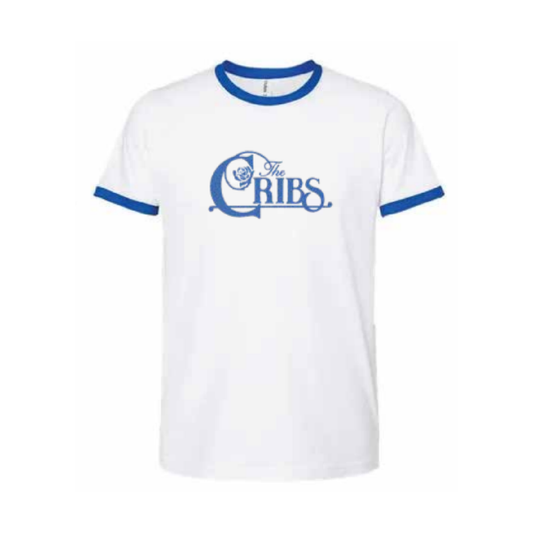 Ringer Logo White w/ Blue T-Shirt