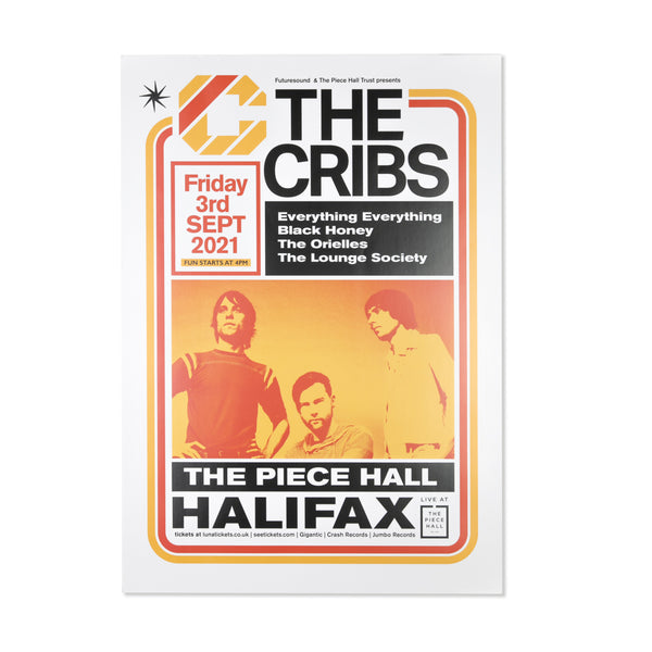 Load image into Gallery viewer, The Cribs @ Piece Hall Halifax Poster

